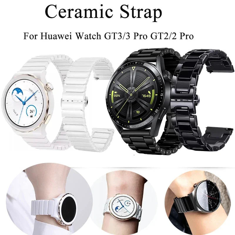 20 mm keramický remienok pre Huawei Watch GT3 Pro 43 mm, keramické hodinky pre Huawei GT3 GT2 42 mm náramok pre Samsung Galaxy Watch 6