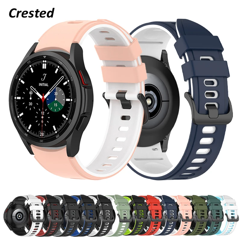 20 mm pásma pre Samsung Galaxy Watch 4/5/5 Pro SmartWatch Sport Silikone Náramok Galaxy Watch4 Classic 46 mm 42 mm remienok Accesorios