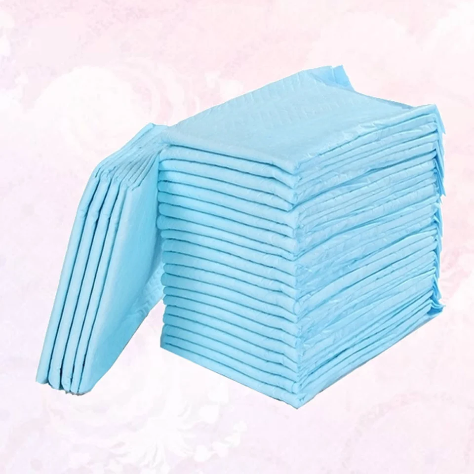 20 pcs Absorpcia vody plienky plienky pre dospelých pre dospelých Pet plienka staršia močová vankúše opakovane použiteľné vankúše na jedno použitie