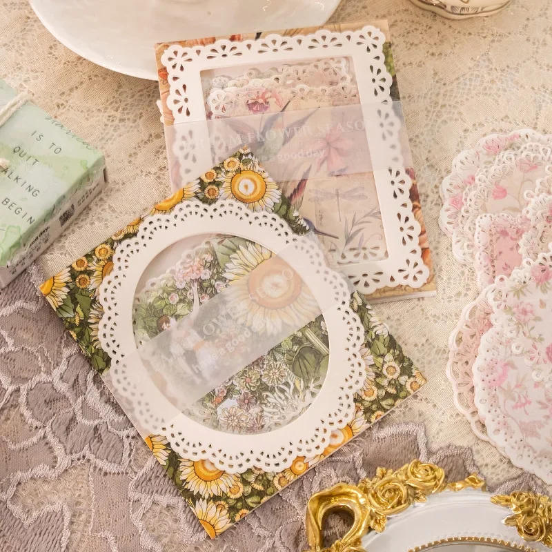 20 počítačov Fantasy Lace Hollow Butterfly Manual Dekoratívny papierový plánovač plagát na výrobu albumu Scrapbooking Žurnaling Supplies