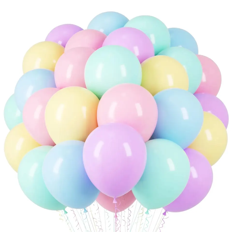 20 počítačov zmiešané farby Macaron Balóny 10 palcov pastelové dúhové balóny macaron Balóny Multi color Balónske dekorácie