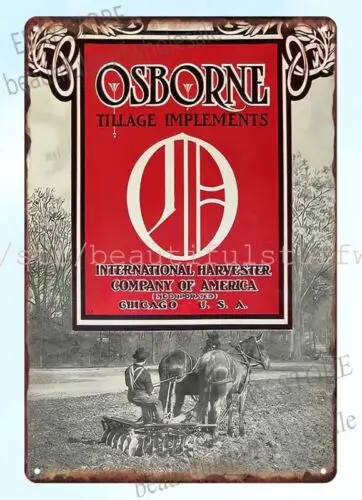 20. storočia medzinárodné IH Osborne Illage Implementuje kovovú plechovku vonku