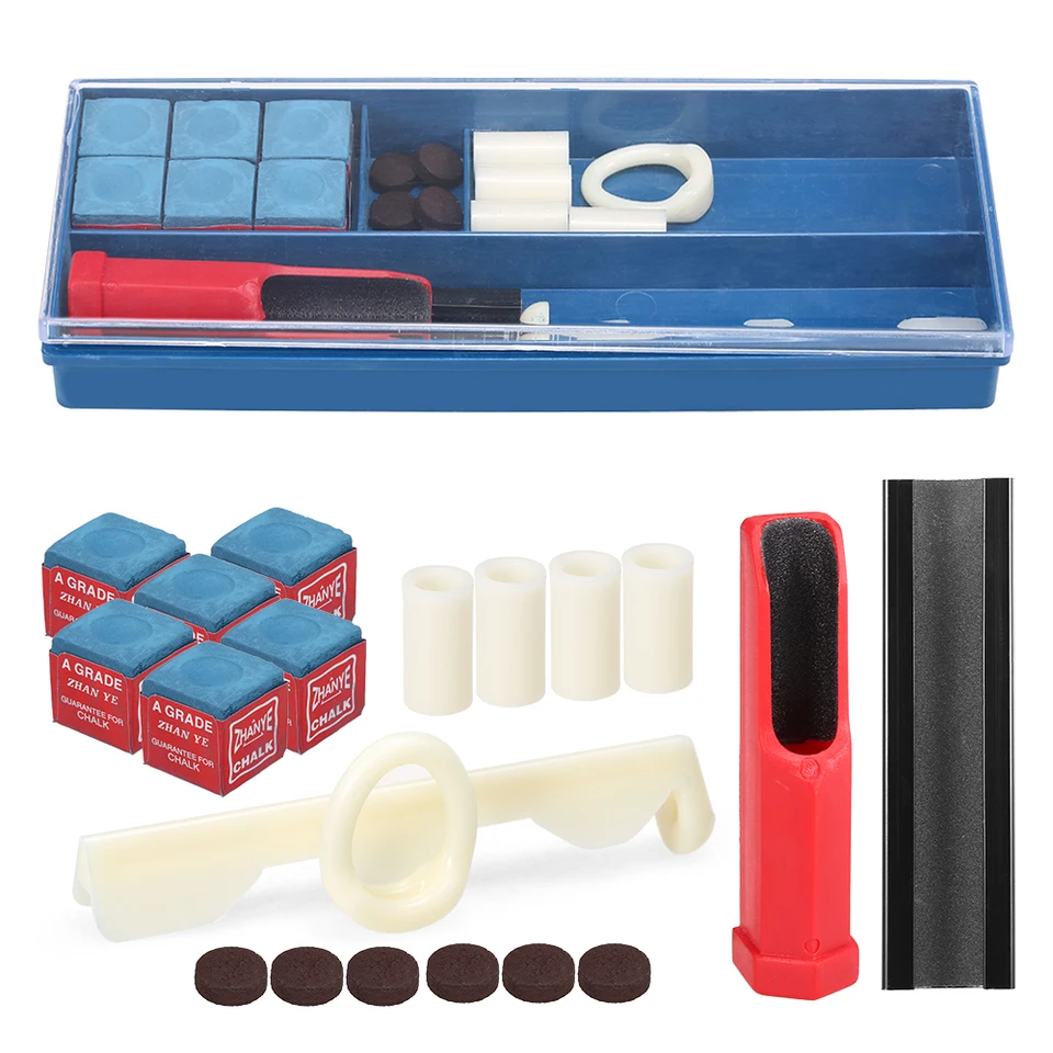 20-v-1 biliardová opravárenská súprava cue Tip Opravy nástroj Biliard kriedový bazén Cue Tip Tips Cue Stick Ferrules Cue Tip Clum Cue Tip Trymmer