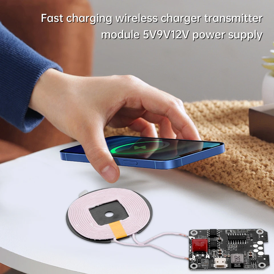 20 W doska Cent Circuit Circuit Modul 5W/7,5 W/10W/15W Rýchle nabíjanie pre Qi Wireless Charger PCBA pre mobilný telefón