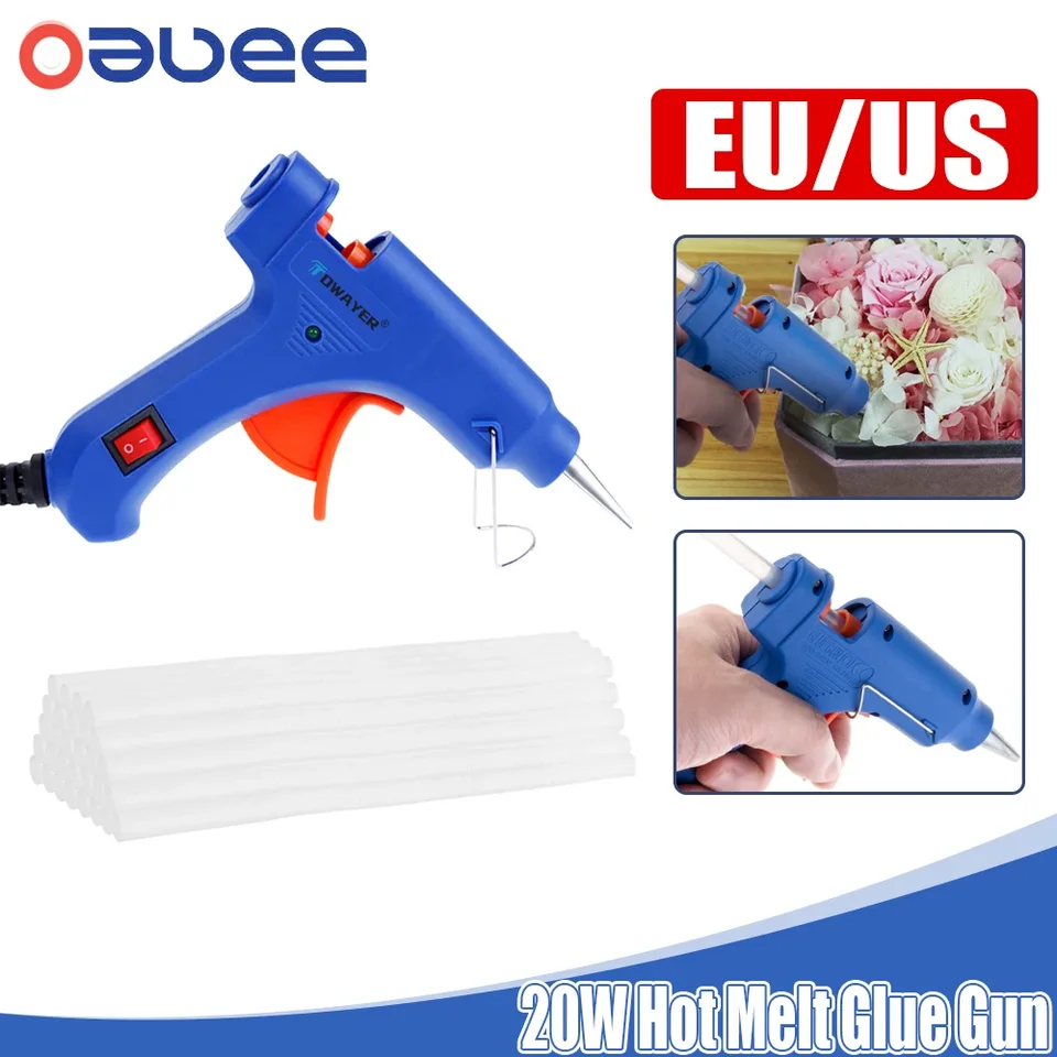 20 W horúce lepiace pištoľ Priemyselné mini pištole Thermo Electric Mini Teplotná teplota Termo Electric Oprava nástroja s lepidlami