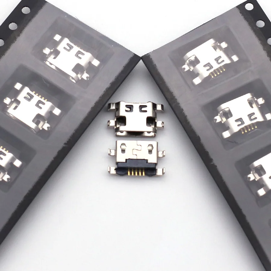 200-1000ks Micro USB nabíjací konektor Data Data Daty Port pre Lenovo A708T S890 Alcatel 7040N Huawei G7 LG K4 2017 nabíjací konektor nabíjačky