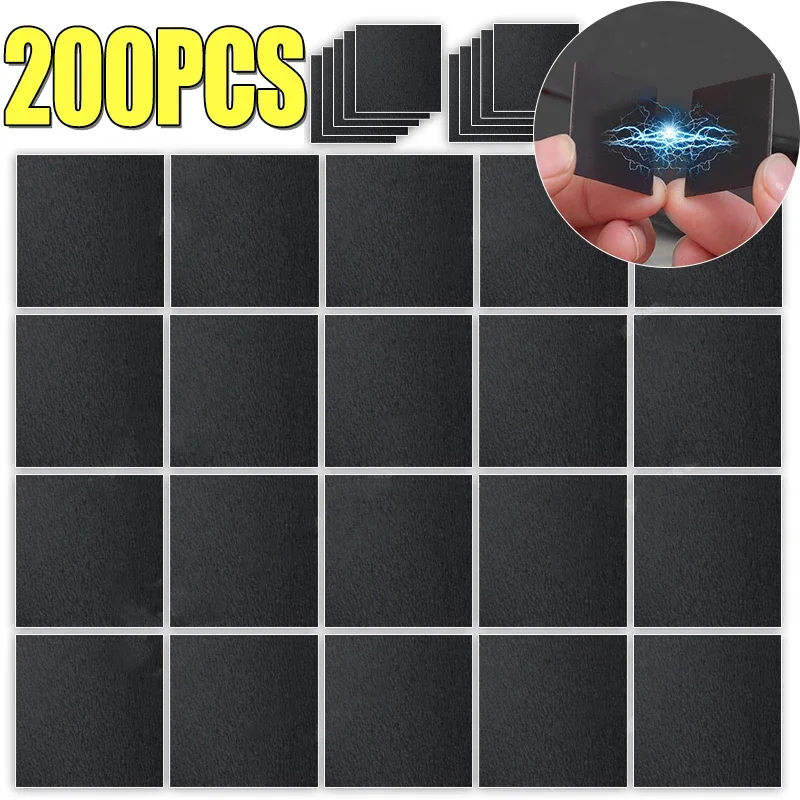 200/50ks štvorcové magnetické disky Self-pasívne magnety lepkavé mäkké magnetické listy 20x20x1/30x30x1mm pre chladničnú kanceláriu DIY