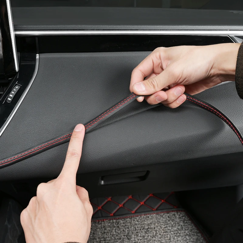 200 cm PU kožené lišty v štýle automobilu Universal DIY Flexibilné interiérové ​​prúžky