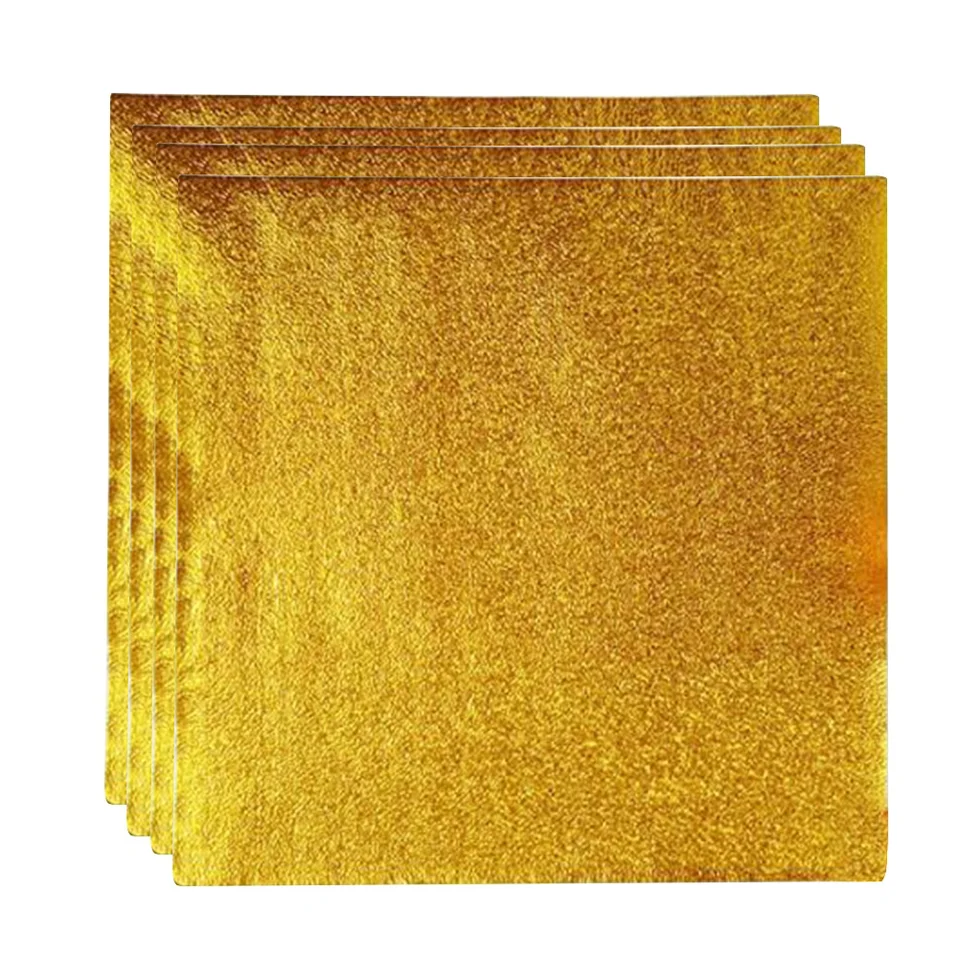200 ks Crib Candy Gold Foil Hliník balenie papiera darčekové balenie malé zlaté