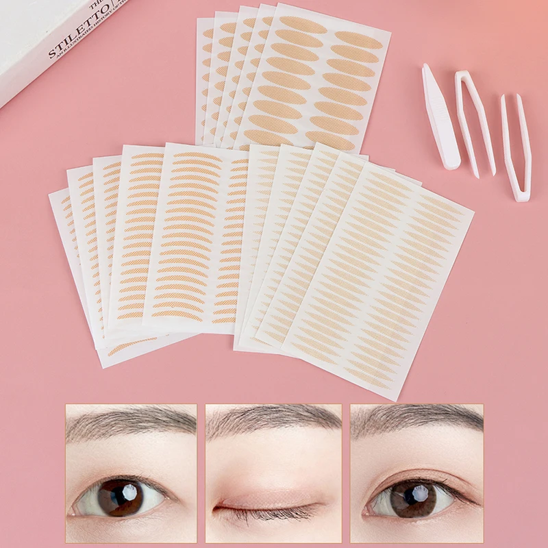 200 ks Neviditeľné olivové dvojité očné viečka Prírodná krása Eye Eye Clear Fiber Styling Styling Todareless Eye -up nástroj pre ženy