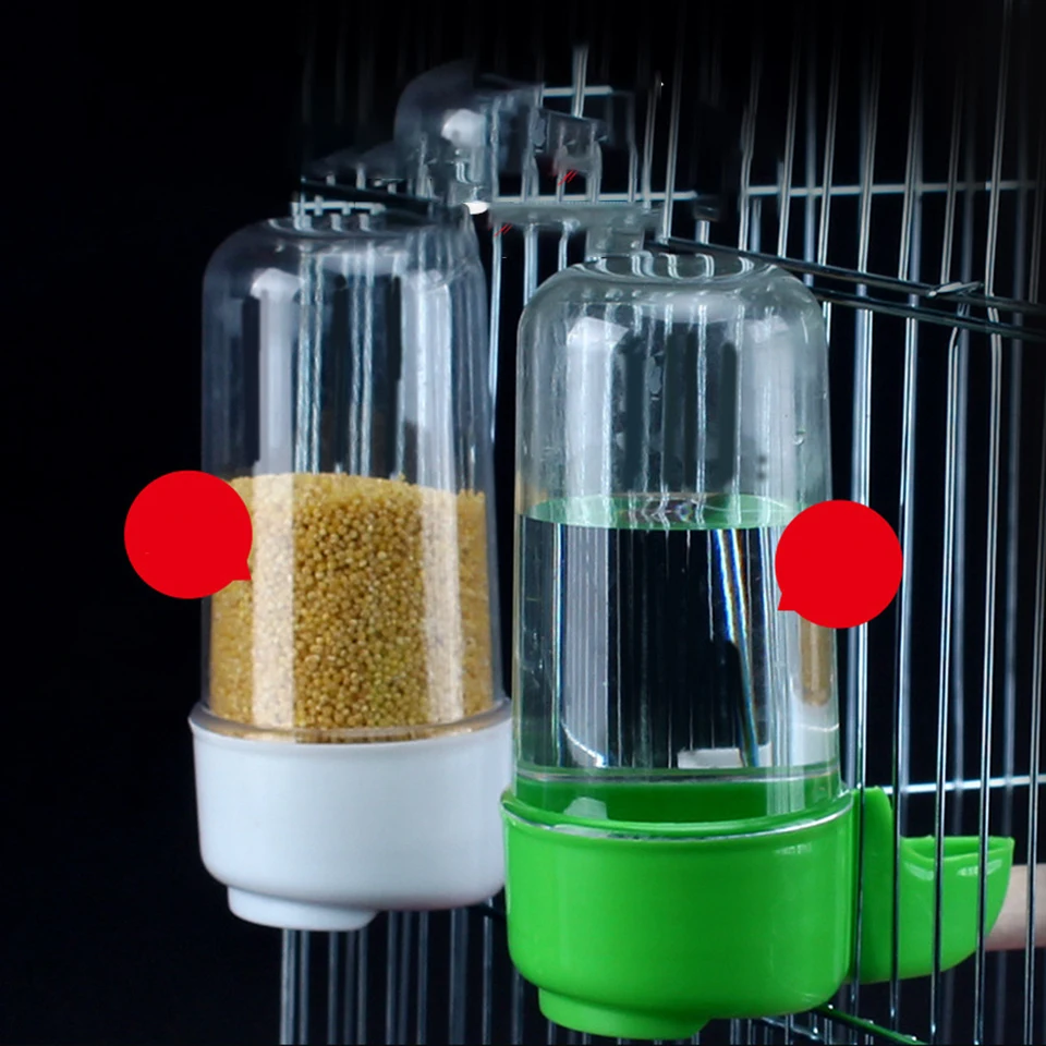 200 ml vtáčieho podávača Veľká kapacita rozliatia voda Dávkovač automatické kŕmne misky Cage Pet Products Domáce doplnky