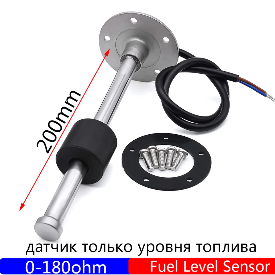 200 mm senzor na úrovni paliva 0-180 Ohm Senzor hladiny vody prázdny