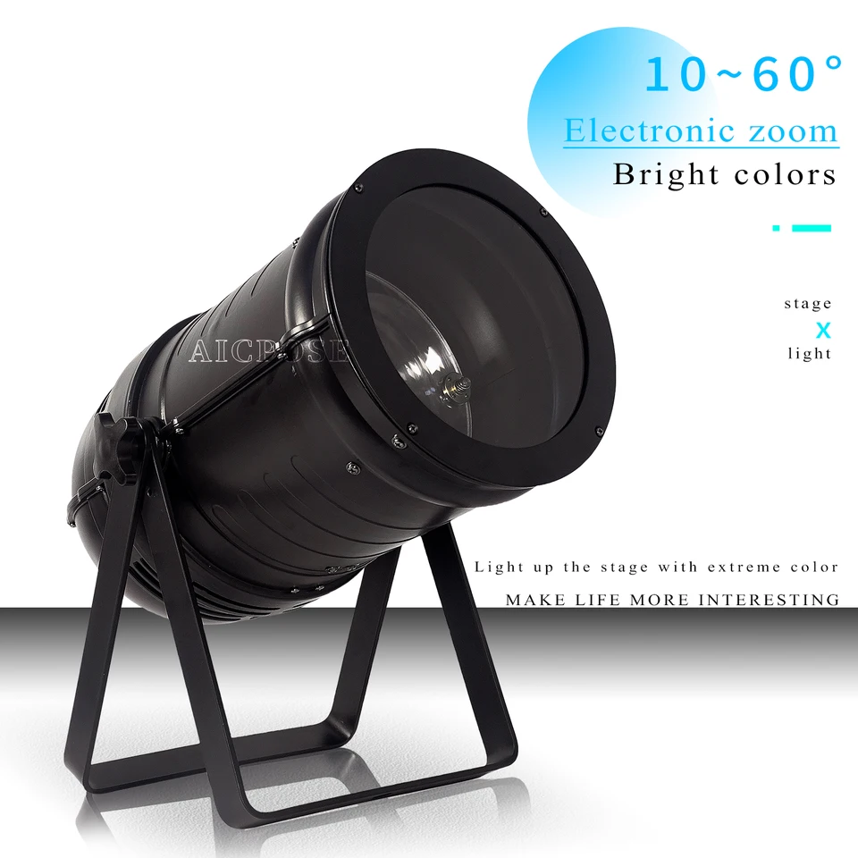 200 W COB LED svetlo NOVINKA LINELÁRNA ZÍSKA 5 až 60 stupňov 3200K Warm White Theatre Conference Room povodeň DMX LED par