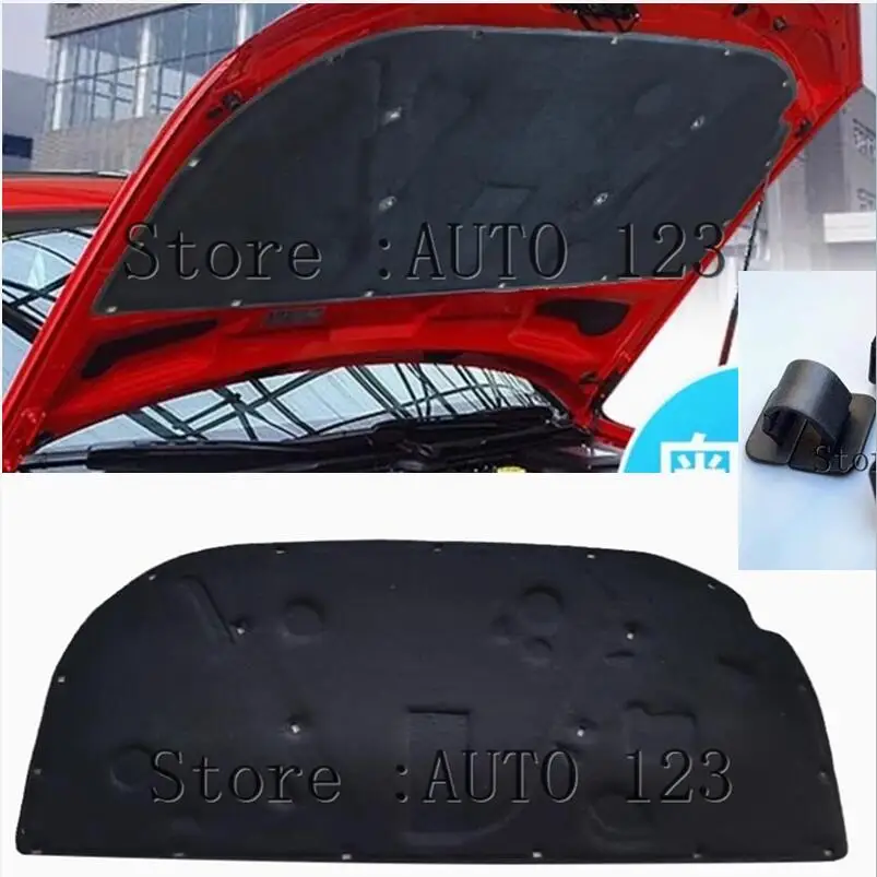 2000-2005 pre Audi A4 B6 Hood Motor Zvuk tepelná izolácia Bavlnená podložka Zvukná podložka kryt obkladu motora Obklad motora Motor