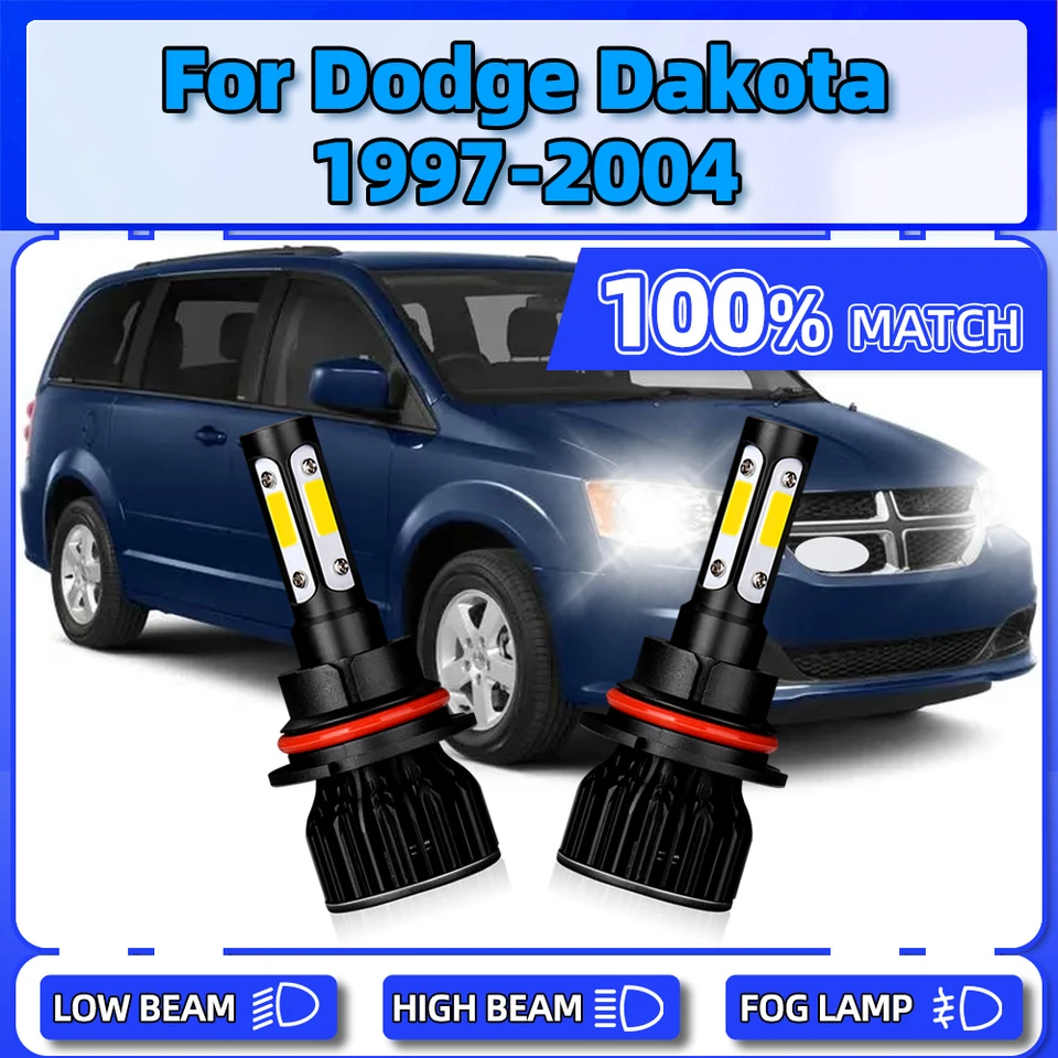 20000LM LED svetlomety žiarovky 120W Auto Lights 12V Turbo Car Seculov pre Dodge Dakota 1997 1998 1999 2000 2001 2002 2002 2003 2004