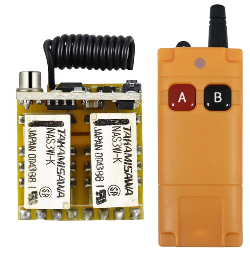 2000M s dlhým dosahom DC 3,7V-12V Tiny 2 ch mini relé prepínací prepínač mikro bezdrôtových prepínačov Klávesové tlačidlo Diaľkový spínač diaľkového spínača