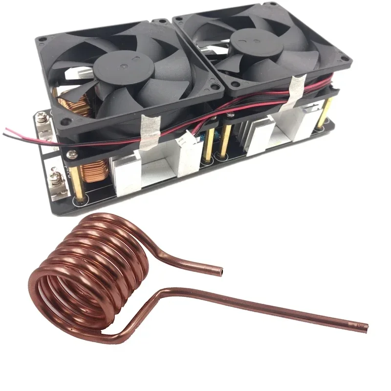 2000W 50A ZVS Nízke napätie Indukčná vykurovacia doska napájací napájací modul vodiča Flyback Ohriečko Tesla Coil Ohriepky pre Arduino