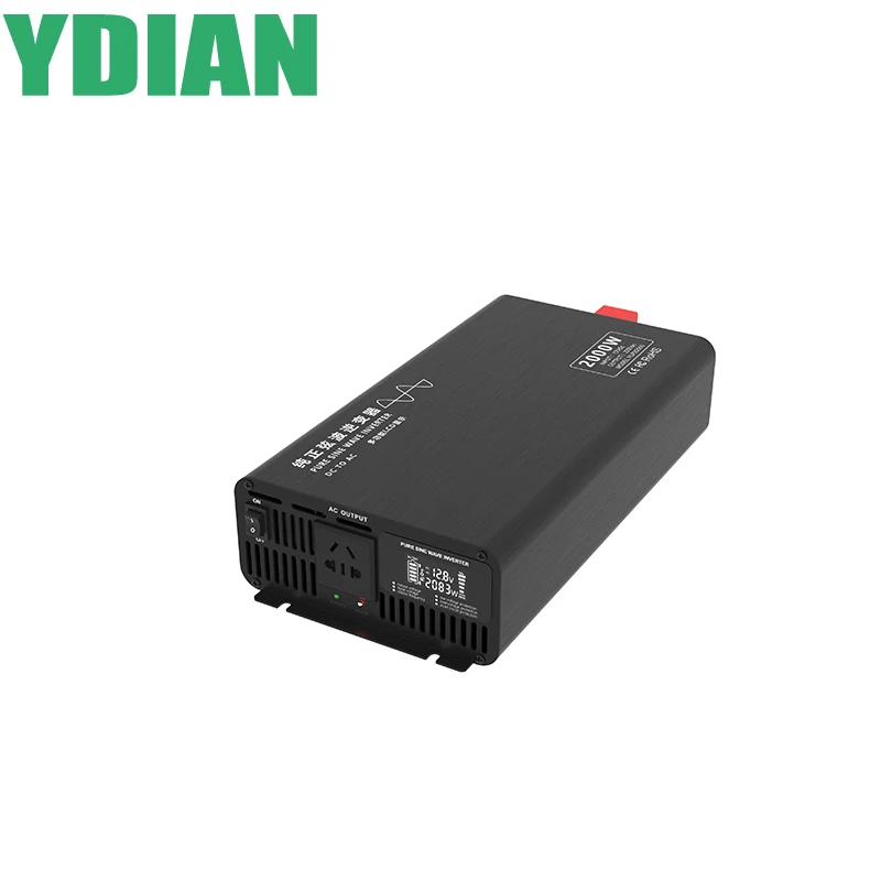 2000W invertor výkonu vozidla 12V 24V 36V 48V 60V 72V 84V DC až AC 110V 220V Universal Socket pre invertor prenosného char