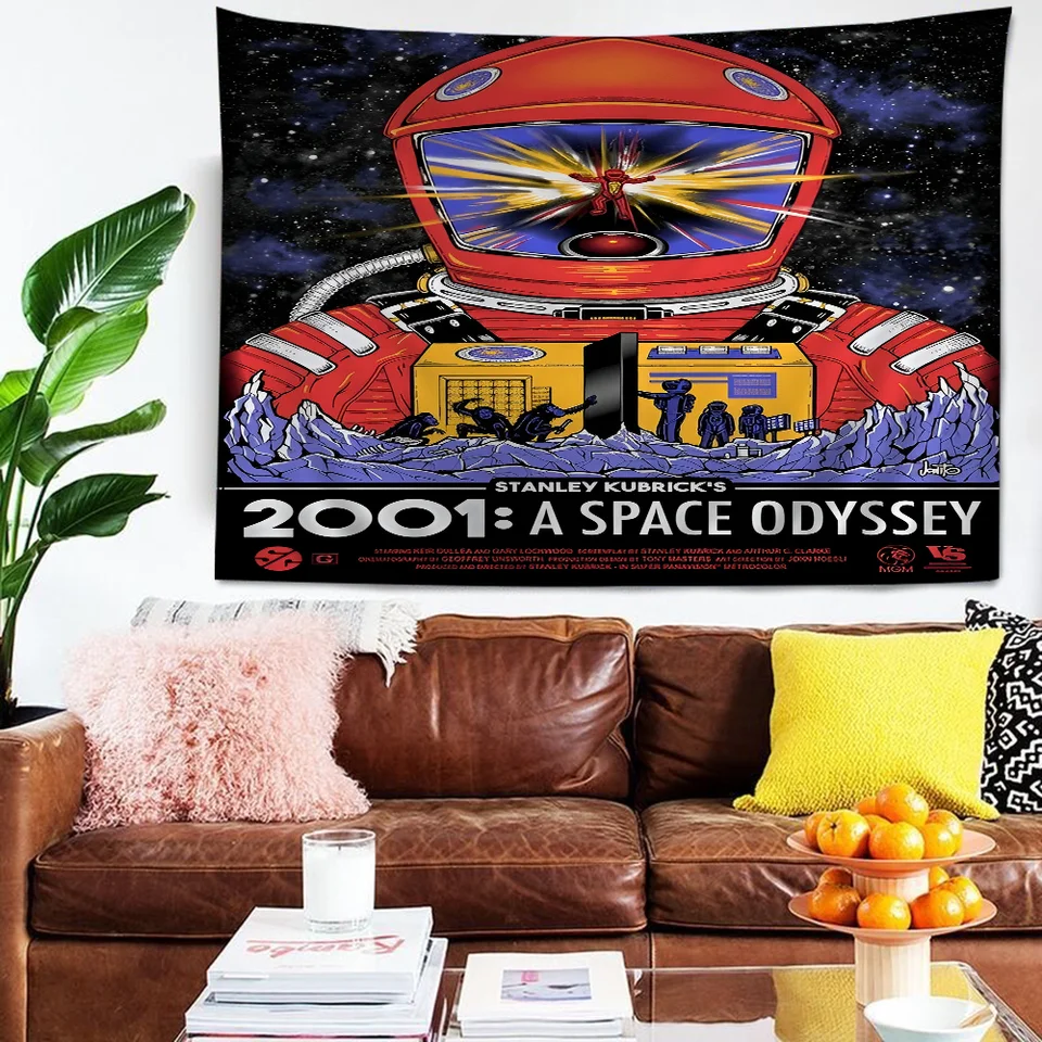 2001 A Space Odyssey tapisérie anime tapisérie závesný tarot hippie nástenné koberce koľaj