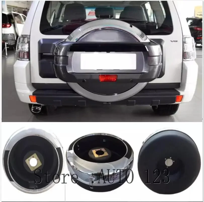 2006-2020 pre Mitsubishi Pajero V97 V93 Kryt náhradného pneumatiky Zadný kryt krytu krytu kolies Vysoké kvalitné exteriérové ​​doplnky