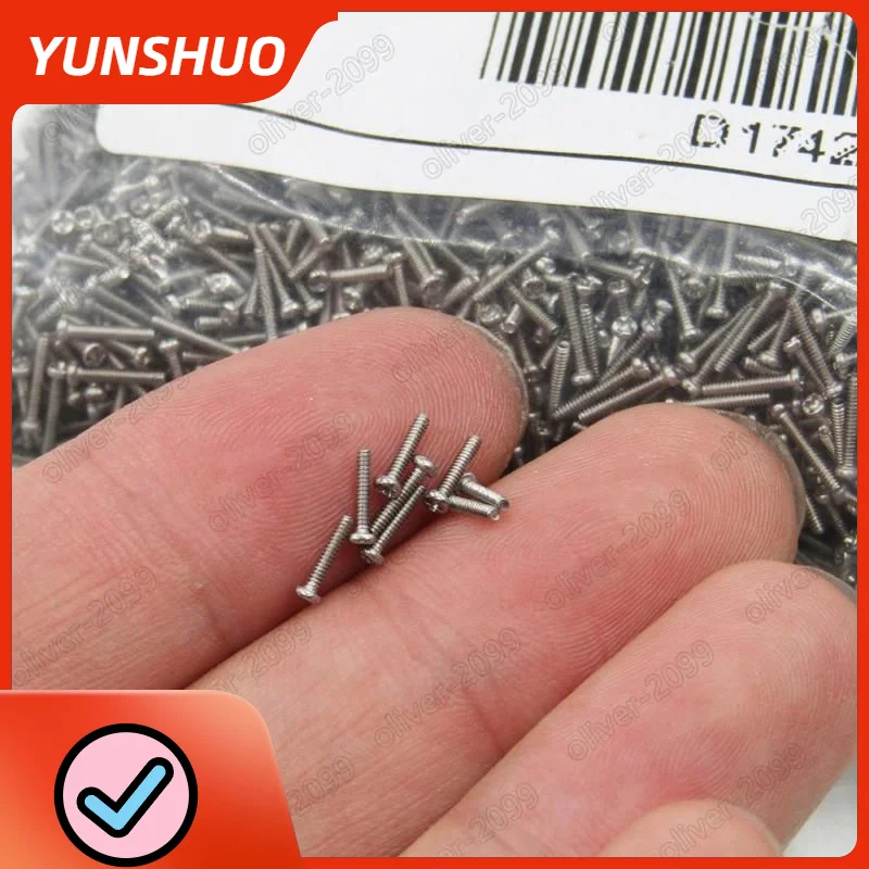 200ks M1 M1,2 M1,4 M1,6 M1,7 6 mm 8 mm 304 A2 z nehrdzavejúcej ocele Micro Small Mini Screck GB818
