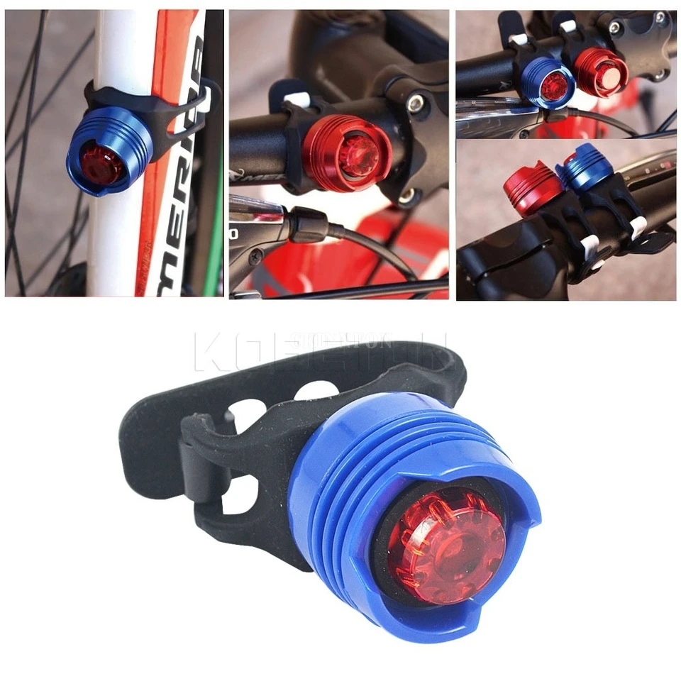 200ks/šarža LED vodotesné bicykel bicykel predný zadný zadný prilba Červené bleskové svetlá bezpečnostné výstražné lampa Cyklovanie bezpečnostné výstražné svetlo
