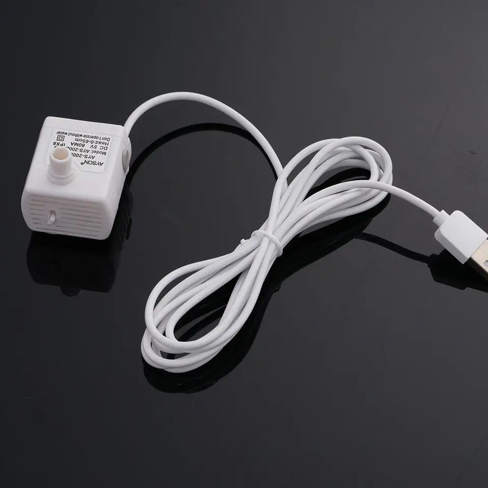 200L/h 2W Mini ponorné čerpadlo USB 5V PET Water bez kefy Ultra-Quiet DispenSer Vodný motor DR-160 čerpadlá čerpadlá Voda P7B4