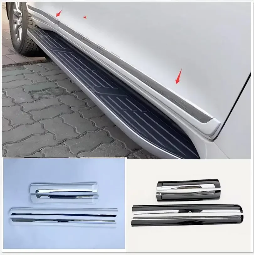 2010-2020 pre Toyota Land Cruiser Prado FJ150 Vysoko kvalitný chrómový chrómový chrómový telesný stĺpik bočných dvier