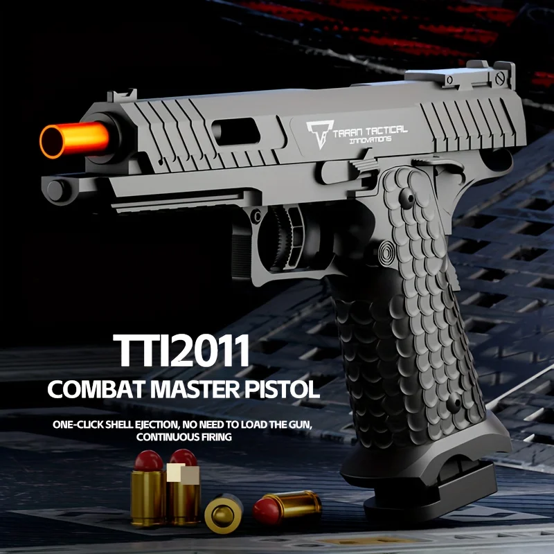 2011 Prázdna závesná pištoľ nepretržitá streľba pišpresie Dekompresia Gun Soft Gulet Suncher Shell Ejecting Toy Gun Darčeky pre deti