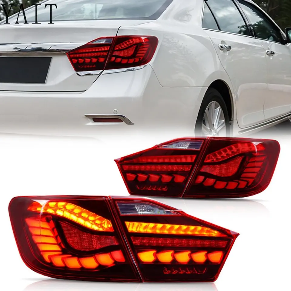 2012 -2014 Rok červená farba a dymová čierna LED chvost LED pre toyota Camry 7. 2012 2013 2014
