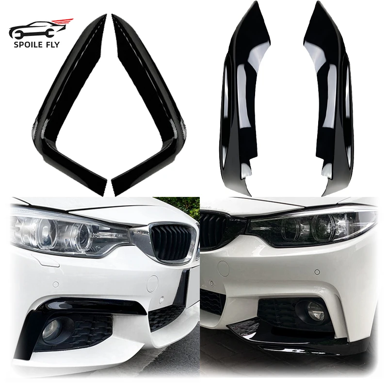 2014 až 2020 pre BMW 4 Series F32 F32 F36 420D 425D 430I 430D 435D MP Tech Tech predný nárazník Splitter Splitter Spoiler Grille Grille