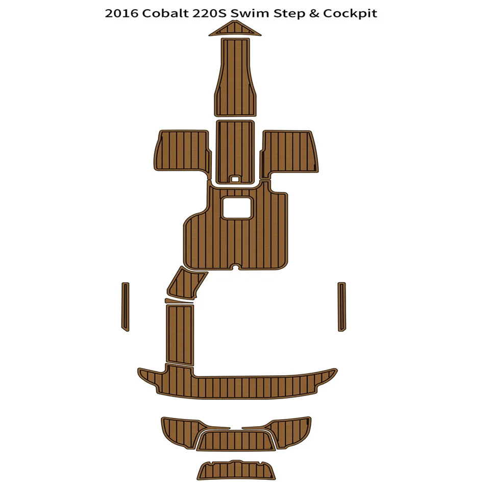 2016 Cobalt 220S plavecká platforma kokpit Pad Pad Boat Eva Foam teak podlaha podlaha Mat Seadek Marinemat Gatorstep Style Adhessive