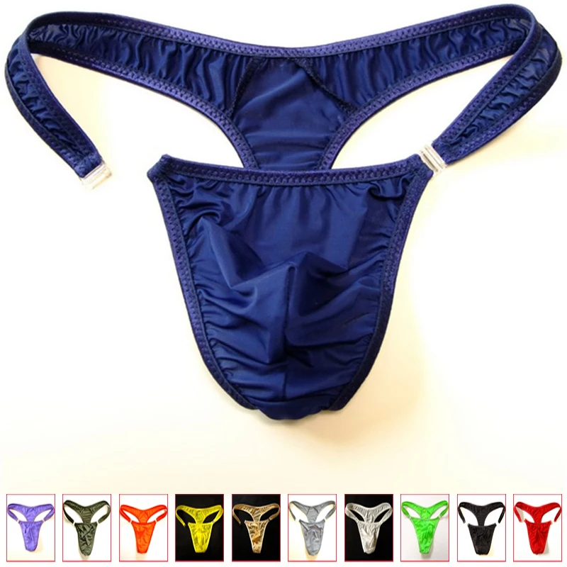 2019 HOT M/L/XL TRANSCUENT MENS NYLON THOGS MEN Sexy gombíky Bikini briefs gay g-reťazec/jocks/tanga/t-back gay spodná bielizeň
