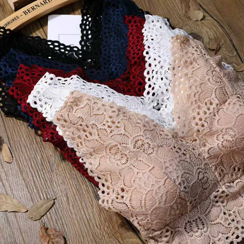 2019 módny trend Ženy čipky duté kvetinové plodiny Top postroj Bralet Camisole Tank Tops