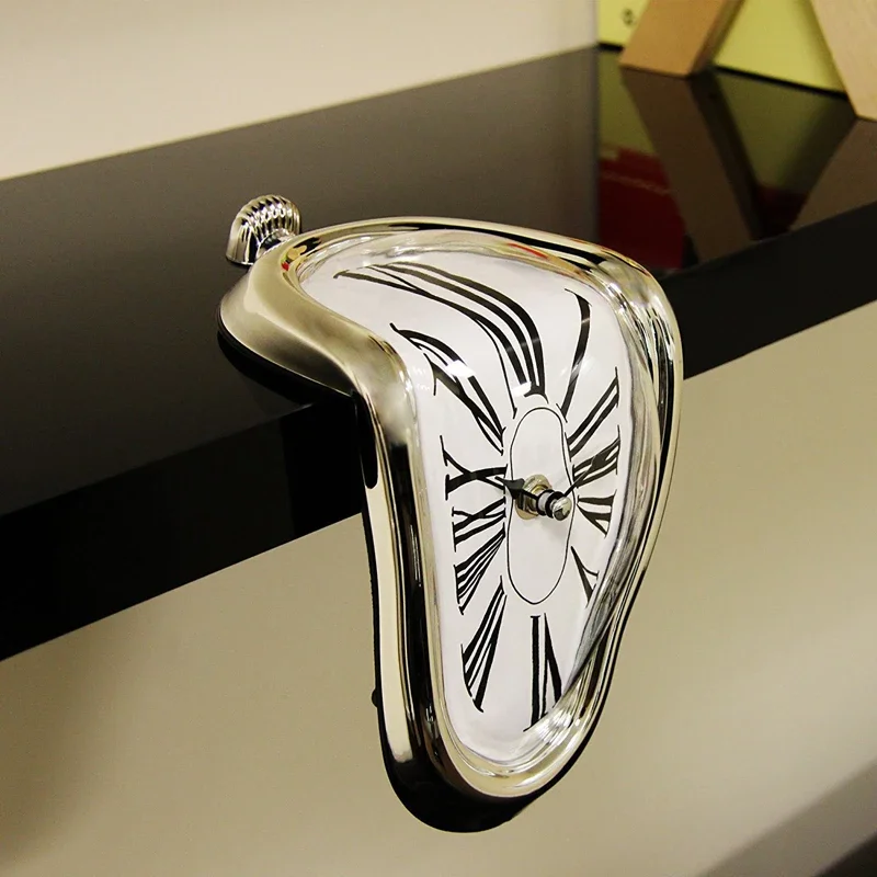 2019 Surrealing topting Distorted Wall Clocks Salvador Dali dekorácie darček.