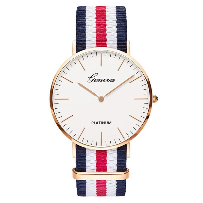 2020 Horúce predávajúce muži hodinky módne muži náramky Ženeva nylonový remienok Quartz hodinky Casy Unisex Watch Spele Dropship Dropship
