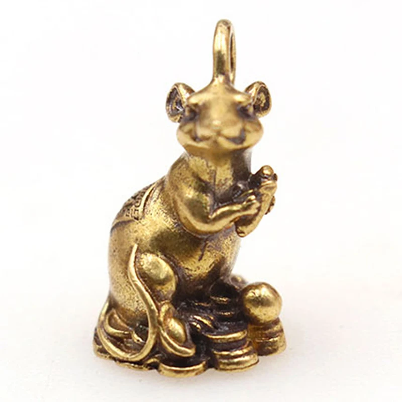 2020 Novoročný darček Lucky Mouse Rat Year Desk DECON DECON COPPER bohatstvo potkanov figúrky