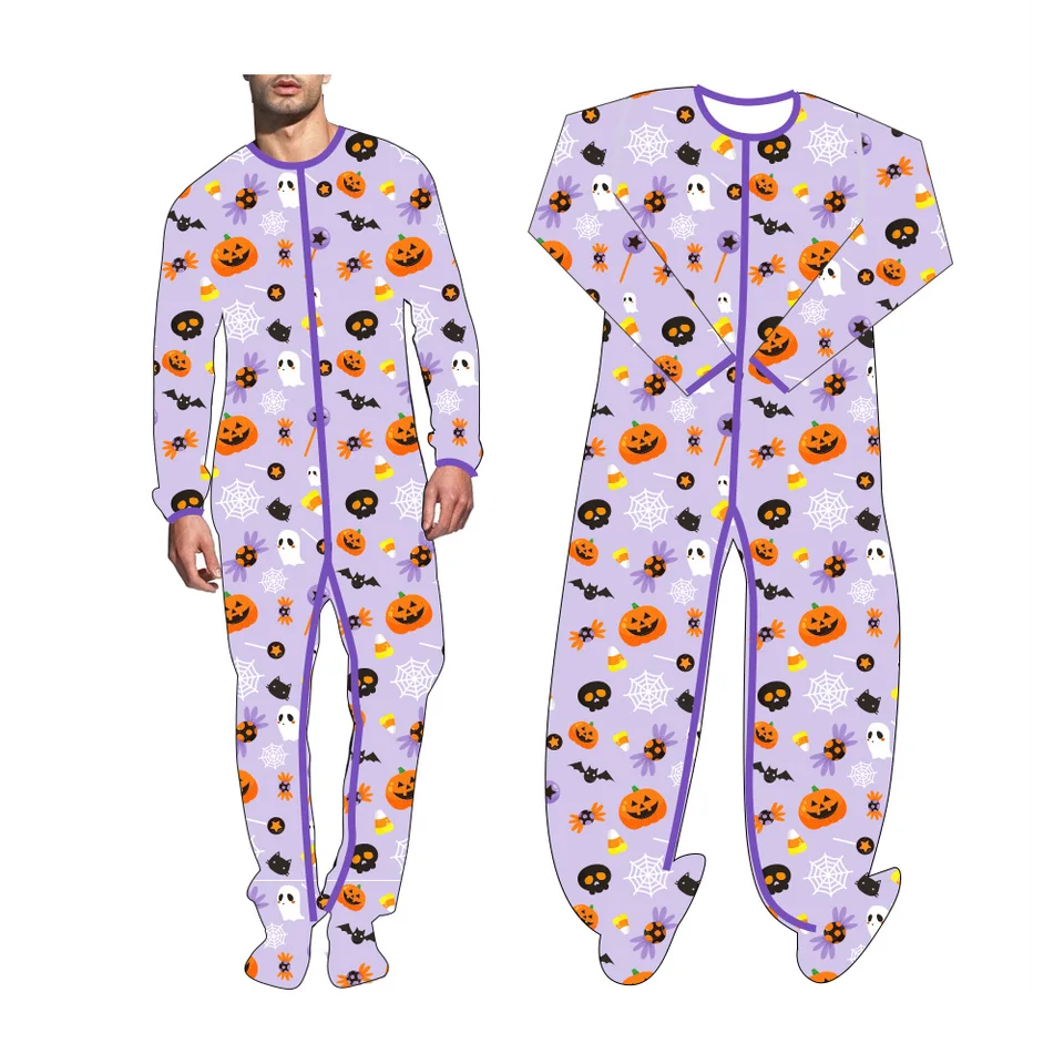 2021 Halloween najnovší dospelý spánok BodySuit Men pyžamas onesie dospelých pyžama plienka s dlhým rukávom kombinéza sami