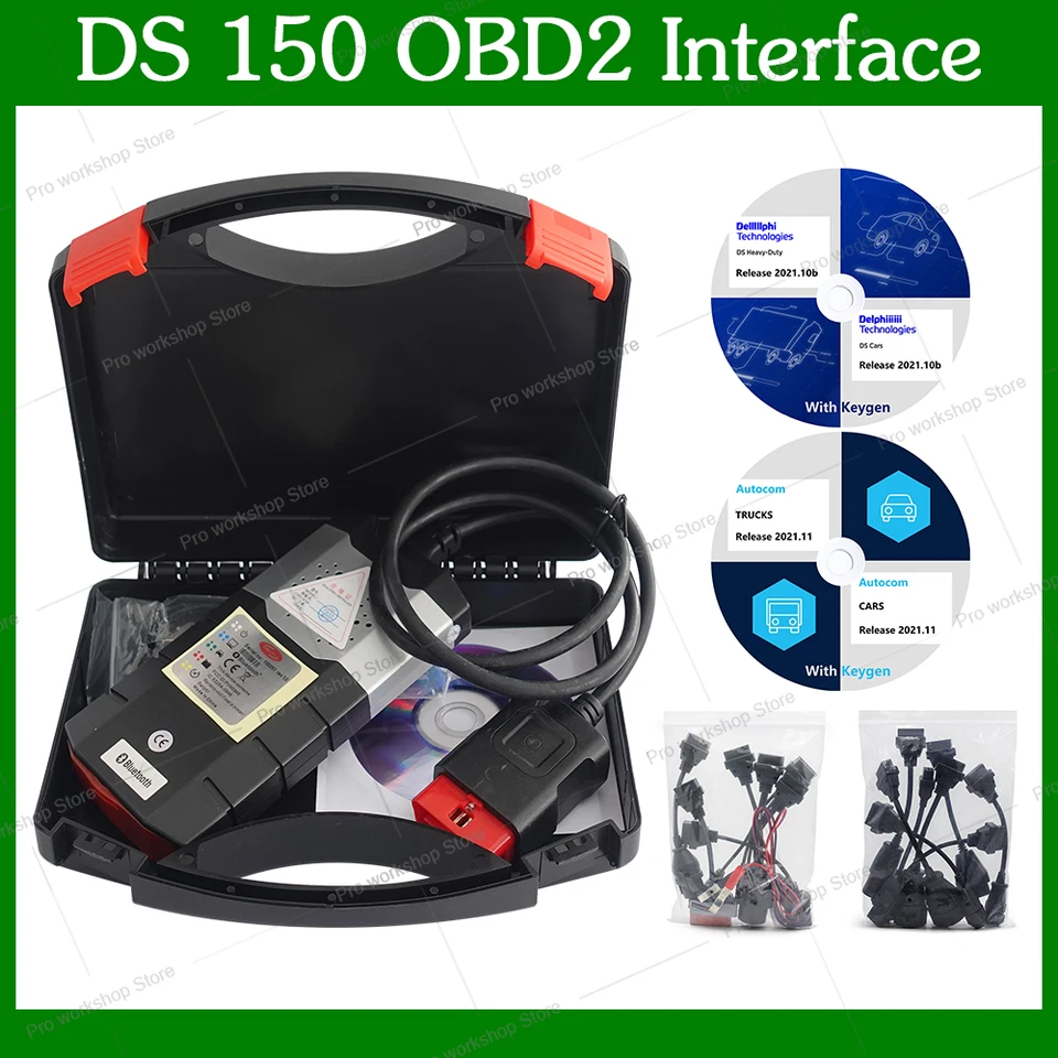 2021 s Keygen DS150 OBD Diagnostické nástroje Bluetooth Delphiss 2021.10b Auto com 2021.11 OBD2 Rozhranie skenera pre auto pre auto