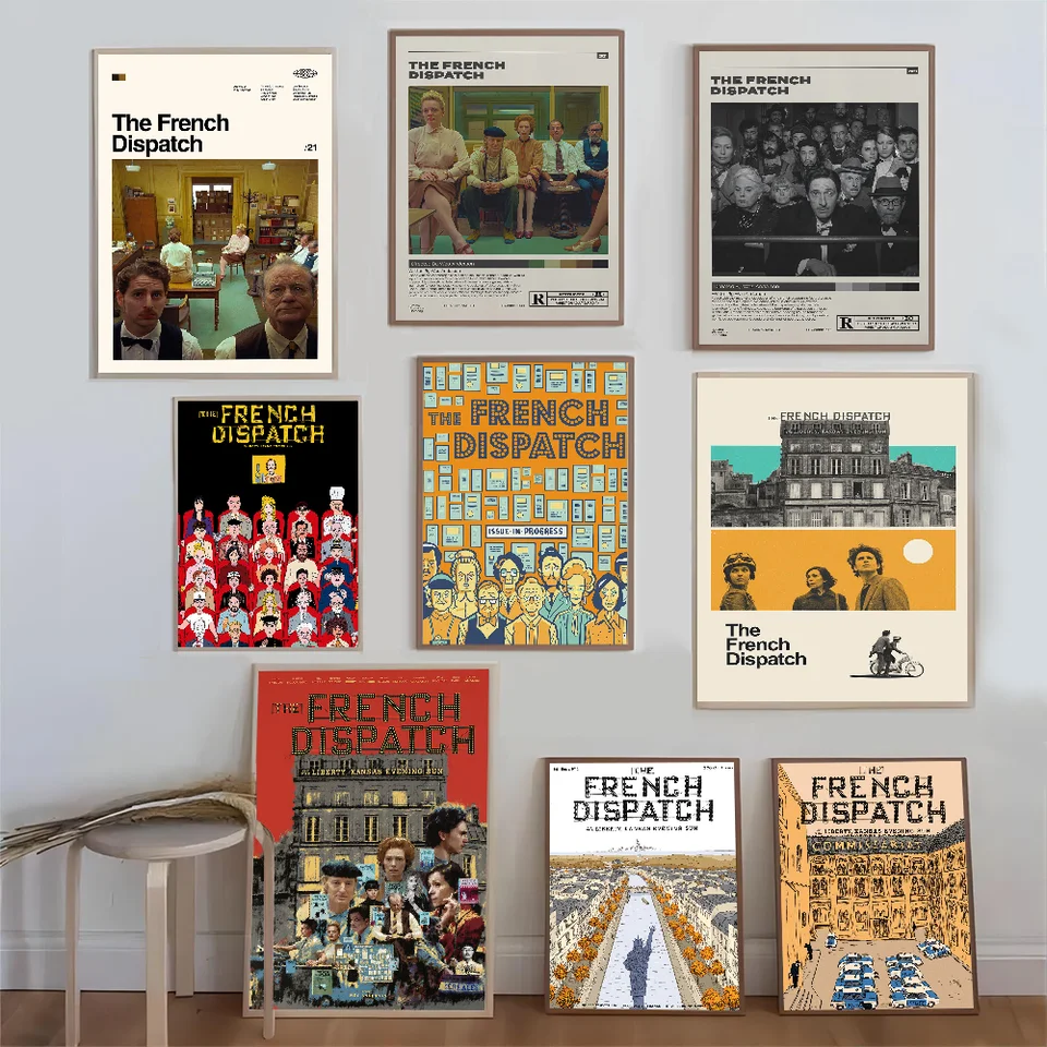 2021 Wes Anderson Film The Francúzsky dispečer plagát kvalitné výtlačky a plagáty HD kvalita plagátovej nástennej maľby Štúdium maľby