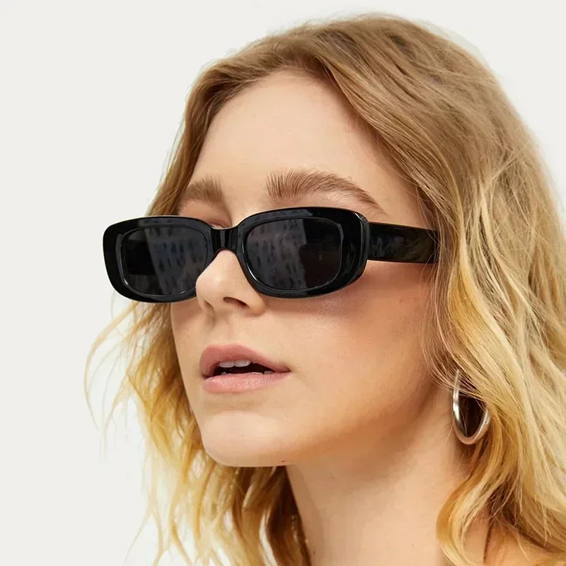 2021 štvorcových slnečných okuliarov Luxusná značka cestovanie Malé obdĺžnikové slnečné okuliare Men ženy Vintage retro oculos lunette de soleil femme