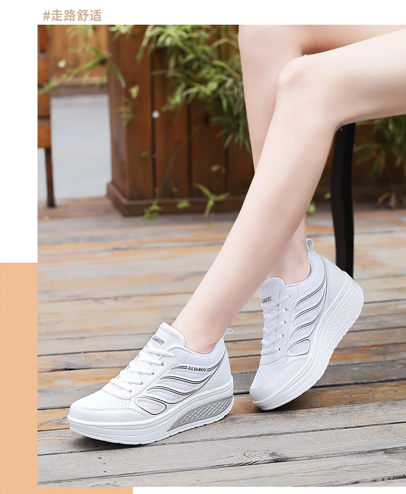 2021Designer biela platforma tenisky Príležitostné topánky Ženy Tenis Feminino Dámske kliny topánky obuv Femme trénerky Ženy