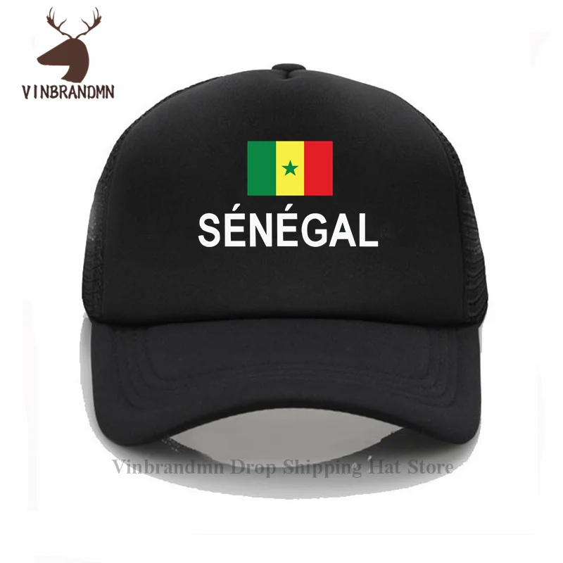 2022 HOT PREDAJ SENEGAL SEN Baseball Cap Nové hip hopové rybárske klobúky Nation Futbalista Športová krajina Afrika Senegalský klobúky
