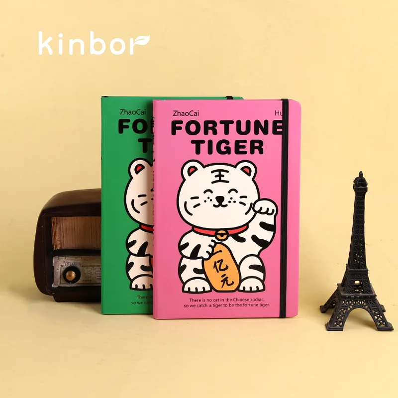 2022 Kinbor A5 Creative Notebook Lucky Tiger Agenda Plánovač ručného účtu Kawaii Cute Efficiency Book Diary Harm Record Book