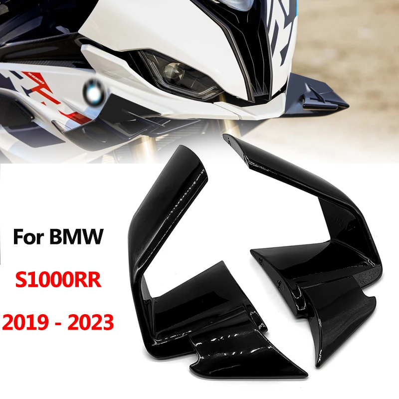 2022 Motocyklové uhlíkové vlákno ABS predné aerodynamické krídla čelného skla Fixné krídlo pre BMW S1000RR 2019 2020 2021 2022
