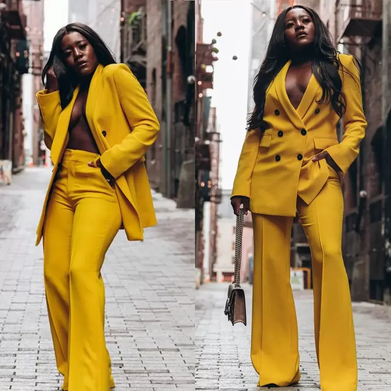 2022 módne dámske obleky 2-dielne Slim Fit Business Work Work+Pohľady Wear Party Svadobné nohavice Set Set Tuxedo