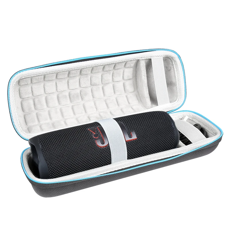 2022 Najnovšie puzdro Eva Hard Travel puzdro pre JBL Flip6 Flip6 nepremokavé prenosné reproduktor Bluetooth. Hodí sa na USB kábel a nabíjačku