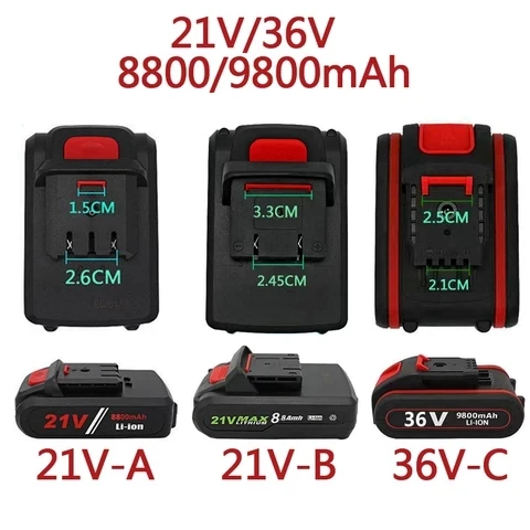 2022 NOVINKA 21V 36V 9800MAH ELEKTRICKÝ nástroj Všeobecné dobíjateľné litiové elektrické skrutkovacie vozidlo Elektrické vŕtanie LI-ION CASTLE
