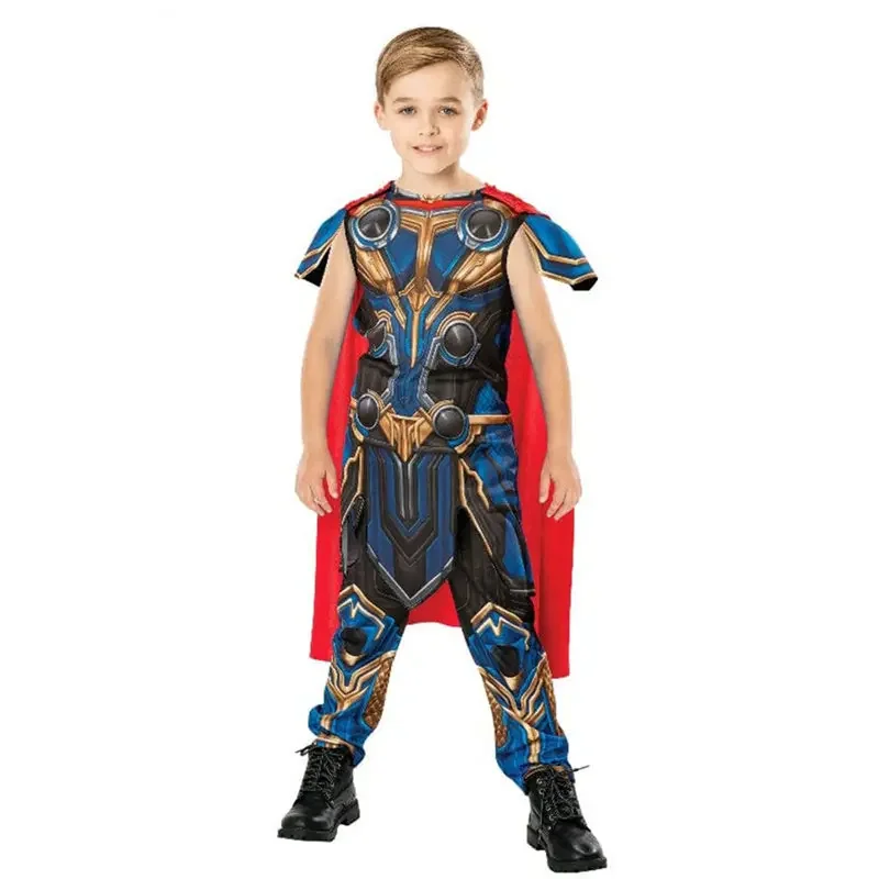 2022 Nové Cossky Deti Thor 4 Love and Thunder Cosplay kostýmy chlapci Nový superhrdina Halloween Costuma