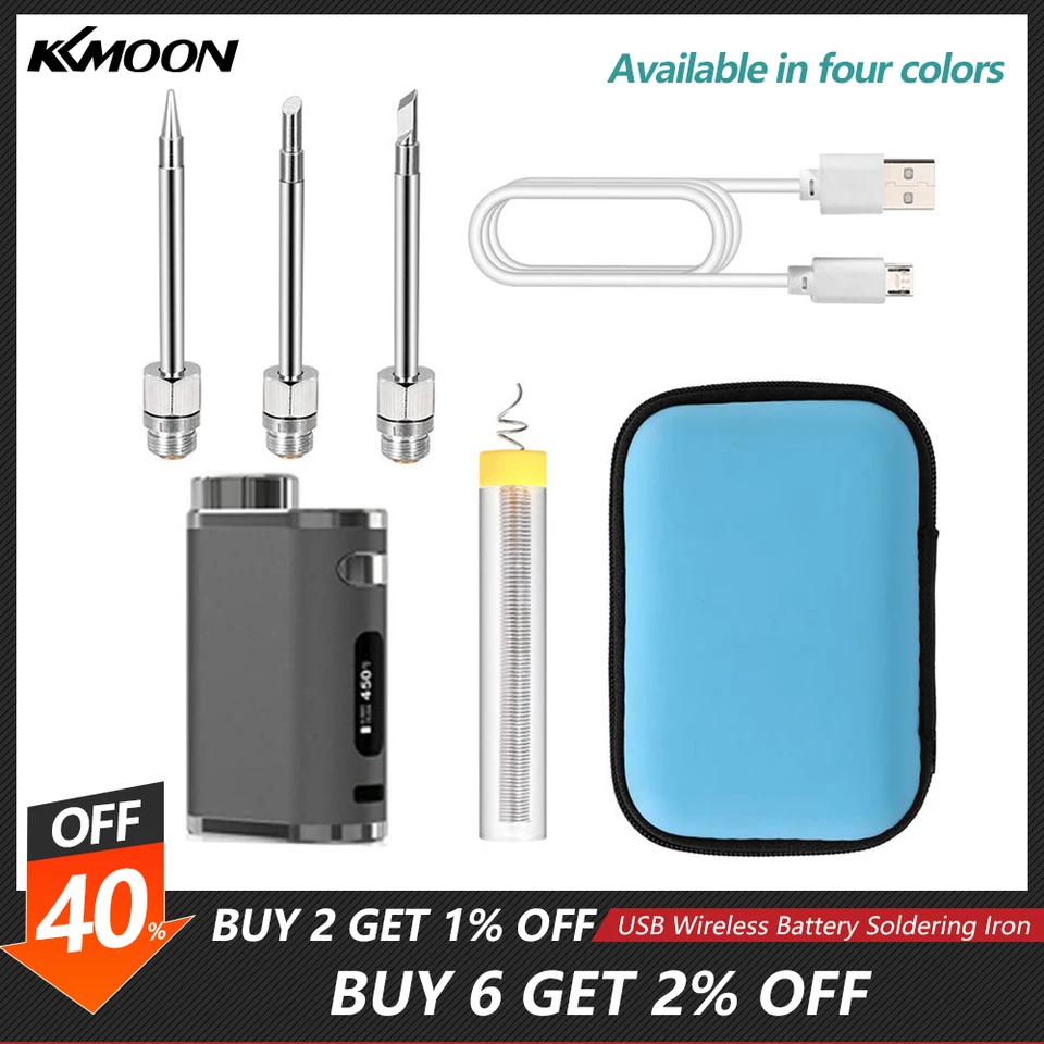 2022 Nové prenosné nabíjateľné spájkovanie železa USB Wireless Battery Batharing Iron